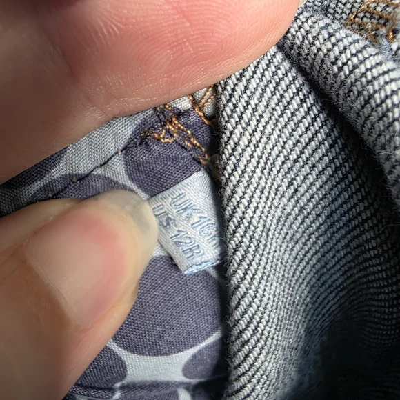 49) BODEN Classic Denim Skirt Sz. 12 - Picture 3 of 7